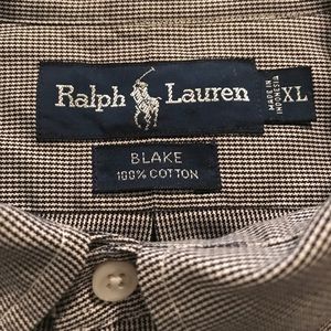 Long sleeve Ralph Lauren dress shirt, black XL